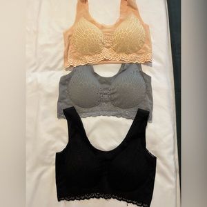 Bralette set! (3) brand new never worn !!